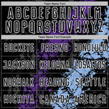 Custom Black White Purple-Light Blue Dripping Splatter Cracked Texture Sublimation Soccer Uniform Jersey