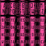 Custom Black Pink Vertical Brush Stroke Stripes Sublimation Soccer Uniform Jersey
