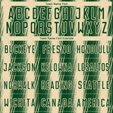 Custom Green Cream Vertical Brush Stroke Stripes Sublimation Soccer Uniform Jersey