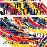 Custom Graffiti Pattern Black Yellow Blue-Red Colombia Brush Stroke Halftone Dot Pattern Sublimation Soccer Uniform Jersey