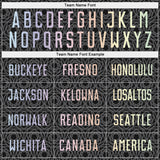 Custom Black Gradient-Steel Gray Colombia Geometric Interlocking Pattern Sublimation Soccer Uniform Jersey