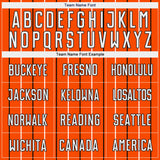 Custom Orange White-Black France Vertical Pinstripe Sublimation Soccer Uniform Jersey