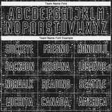 Custom Black Steel Gray-White France Speckle Sublimation Soccer Uniform Jersey