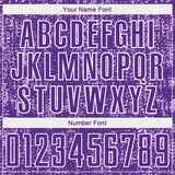 Custom Purple Light Purple-White France Speckle Sublimation Soccer Uniform Jersey