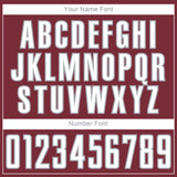 Custom Burgundy White-Gray Curve Lines Sublimation Soccer Uniform Jersey