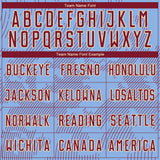 Custom Light Blue Crimson-Cream Curve Lines Sublimation Soccer Uniform Jersey