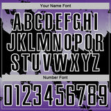 Custom Purple Black Gray-White Gradient Splash Sublimation Soccer Uniform Jersey