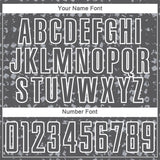 Custom Steel Gray Gray-White Digital Geometric Fragment Speckles Sublimation Soccer Uniform Jersey