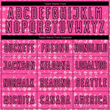 Custom Pink Black-Light Pink Digital Geometric Fragment Speckles Sublimation Soccer Uniform Jersey