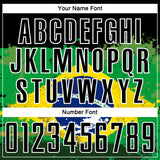 Custom Black Green Yellow-Blue Brazil Flag Sublimation Soccer Uniform Jersey