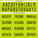 Custom Green Black-Light Yellow Brasil Wave Sublimation Soccer Uniform Jersey