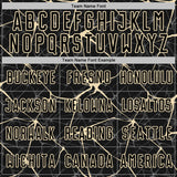 Custom Black-Cream Abstract Network Crackle Sublimation Soccer Uniform Jersey