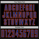 Custom Black Royal Orange-White Digital Camo Raglan Sleeves Sublimation Soccer Uniform Jersey