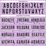 Custom Light Purple-Black Distressed Fragment Brush Stroke Sublimation Soccer Uniform Jersey