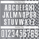 Custom Steel Gray-White Geometric Patchwork Asymmetry Checkered Zigzag Lines Sublimation Soccer Uniform Jersey