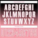 Custom Black Medium Pink-White Gradient Style Twinkle Star Sublimation Soccer Uniform Jersey