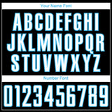 Custom Black White Sky Blue-Gray Abstract Geometric Stripe Fragment Sublimation Soccer Uniform Jersey
