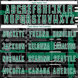 Custom Black Kelly Green Gray-White Abstract Geometric Stripe Fragment Sublimation Soccer Uniform Jersey