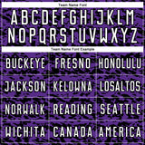 Custom Purple White-Black Geometric Fragment Splatter Sublimation Soccer Uniform Jersey