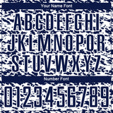 Custom White-Navy Geometric Fragment Splatter Sublimation Soccer Uniform Jersey