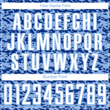 Custom Light Blue White-Royal Geometric Fragment Splatter Sublimation Soccer Uniform Jersey
