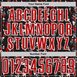 Custom Black Red-White USA Style Patriotic Abstract Mosaic Confetti Sublimation Soccer Uniform Jersey