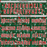 Custom Green Red-White USA Style Patriotic Abstract Mosaic Confetti Sublimation Soccer Uniform Jersey