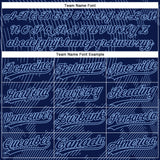 Custom Navy Light Blue 3D Pattern Curve Lines Two-Button Unisex Softball Jersey