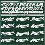 Custom Green Gray Pinstripe White Two-Button Unisex Softball Jersey