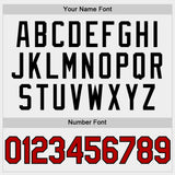 Custom White Red-Black Two-Button Unisex Softball Jersey