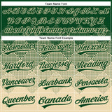 Custom Green Cream 3D Gradient Square Shape Two-Button Unisex Softball Jersey