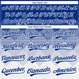 Custom Royal White 3D Gradient Square Shape Two-Button Unisex Softball Jersey