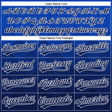 Custom Thunder Blue Navy-White 3D Gradient Square Shape Two-Button Unisex Softball Jersey