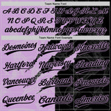 Custom Graffiti Pattern Black-Light Purple 3D Scratch Two-Button Unisex Softball Jersey