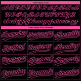 Custom Black Pink Pattern Salute To Service Camo Raglan Sleeves Two-Button Unisex Softball Jersey