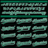 Custom Black Kelly Green-White Mexico Two-Button Unisex Softball Jersey