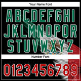 Custom Black Kelly Green Red-White The Abstract Wing With Mexican Flag Two-Button Unisex Softball Jersey