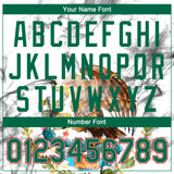 Custom White Kelly Green-Red Mexico Two-Button Unisex Softball Jersey