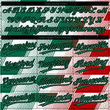 Custom White Red Kelly Green-Black Mexico Two-Button Unisex Softball Jersey