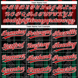 Custom Black Kelly Green Red-White Mexico Two-Button Unisex Softball Jersey