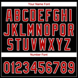 Custom Black Red-White Ethnic Aztec Mexican Heritage Two-Button Unisex Softball Jersey