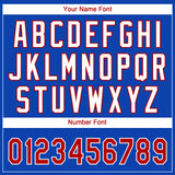 Custom Thunder Blue Red-White Gradient Style Twinkle Star Two-Button Unisex Softball Jersey