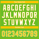 Custom Aurora Green Yellow-White Gradient Style Twinkle Star Two-Button Unisex Softball Jersey