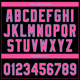 Custom Black Pink-Light Blue Gradient Style Twinkle Star Two-Button Unisex Softball Jersey