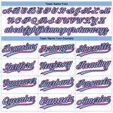 Custom White Light Blue Black-Pink Gradient Style Twinkle Star Two-Button Unisex Softball Jersey
