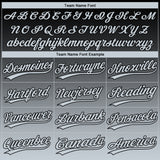 Custom Black Silver Gradient Style Twinkle Star Two-Button Unisex Softball Jersey