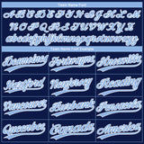 Custom Navy Light Blue-White Gradient Style Twinkle Star Two-Button Unisex Softball Jersey