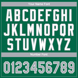 Custom Kelly Green Gray-White Gradient Style Twinkle Star Two-Button Unisex Softball Jersey