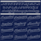 Custom Navy Gray New York City Edition Gradient Two-Button Unisex Softball Jersey