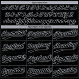 Custom Black Gray San Antonio City Edition Gradient Two-Button Unisex Softball Jersey